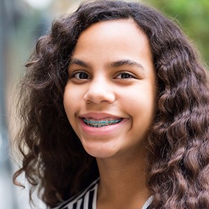 Girl smiling